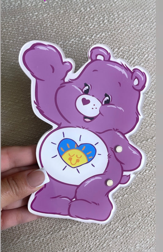 Purple care bear lash tile