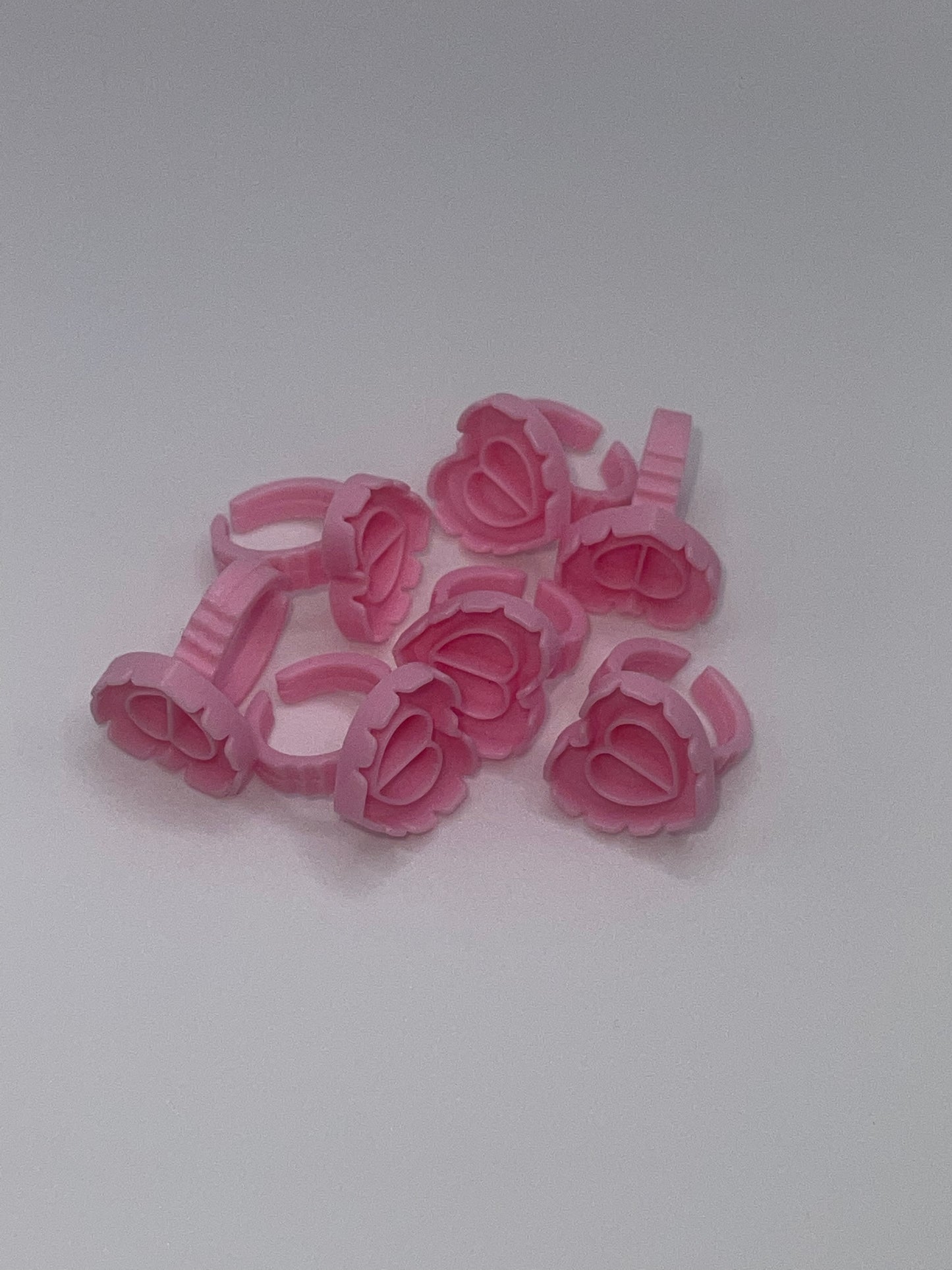 Heart Shaped Glue Rings 100ct