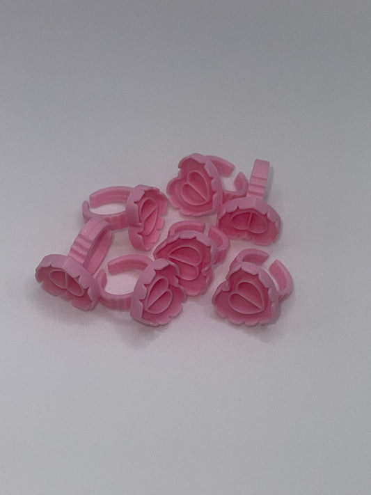 Heart Shaped Glue Rings 100ct